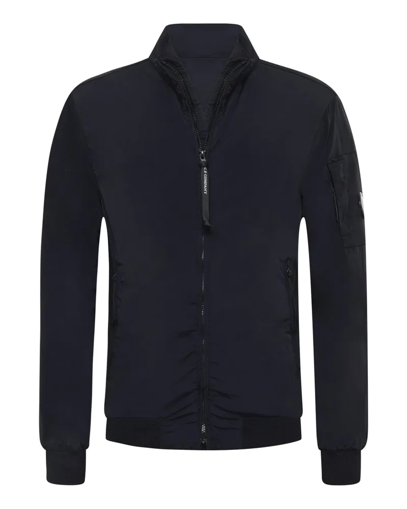 C.P. Company Blouson Nycra aus Microfaser mit Logo-Patch am linken Ärmel in Marine