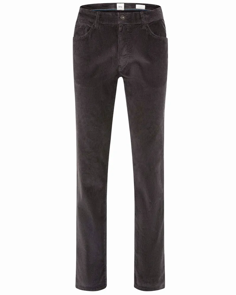 Brax 5 Pocket Cordhose Cadiz, Straight Fit in Anthrazit
