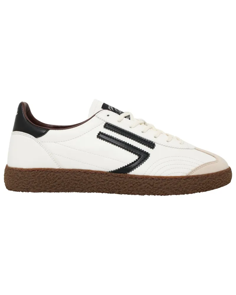 Puraai Low-Top-Sneaker aus Kunstleder mit Kontrast-Details in Weiß