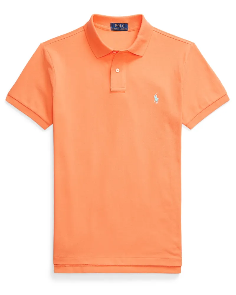 Ralph Lauren Piqué-Poloshirt, Slim Fit in Orange
