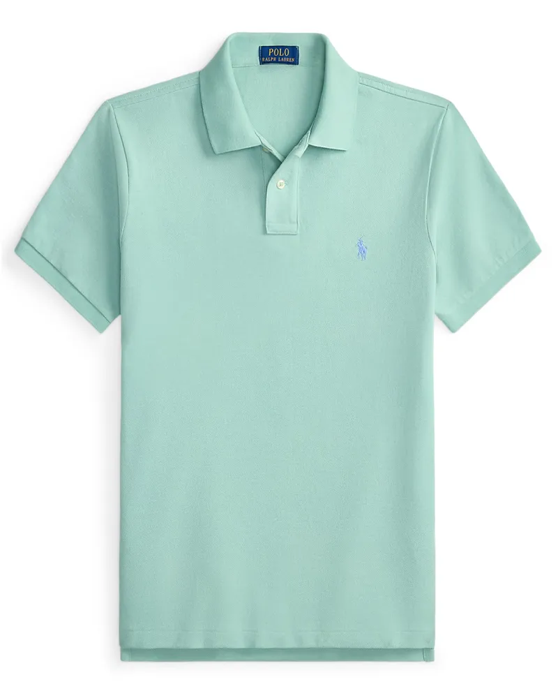 Ralph Lauren Piqué-Poloshirt aus Baumwolle mit Logo-Stickerei, Slim Fit in Mint