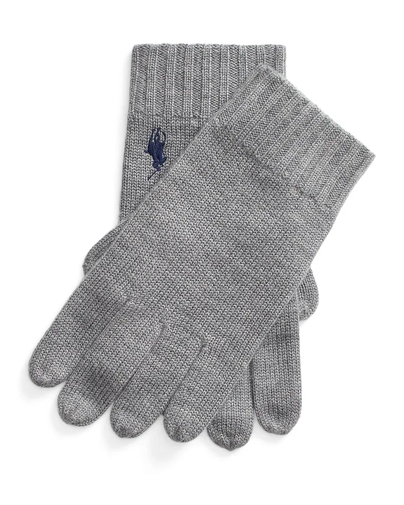 Ralph Lauren Handschuhe aus Wolle in Grau