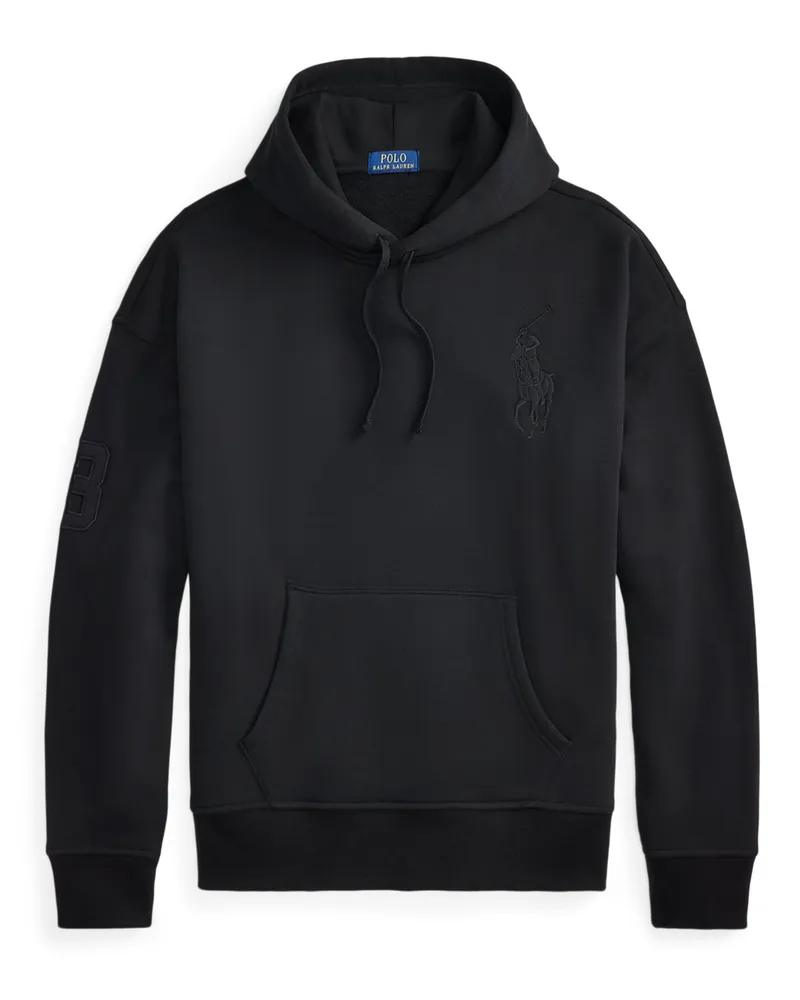 Ralph Lauren Softer Hoodie aus einem Baumwoll-Mix, Relaxed Fit in Schwarz