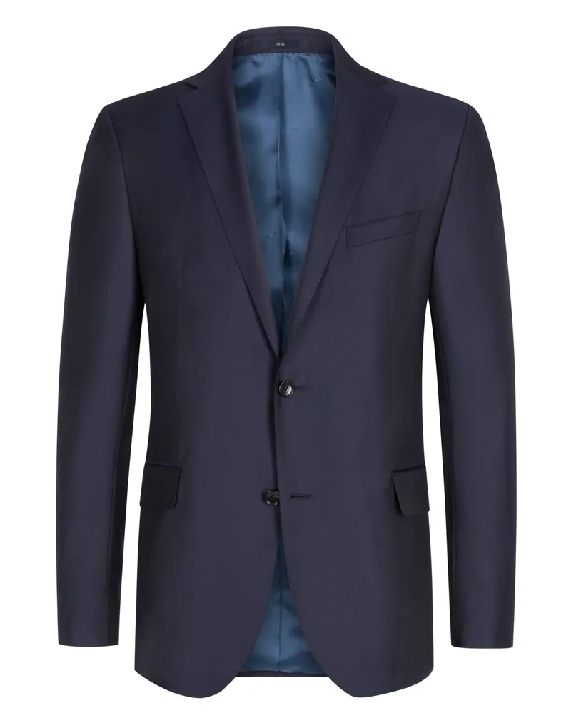 Dressler Baukasten-Sakko in Super-150-Schurwolle, Shaped Fit in Marine