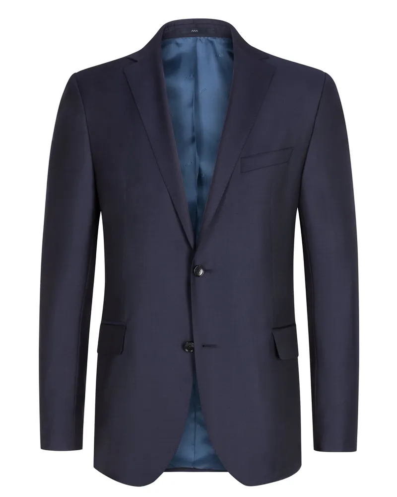 Dressler Baukasten-Sakko in Super-150-Schurwolle, Shaped Fit in Marine
