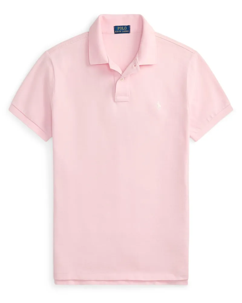 Ralph Lauren Piqué-Poloshirt mit Logo-Stickerei, Custom Slim Fit in Flieder