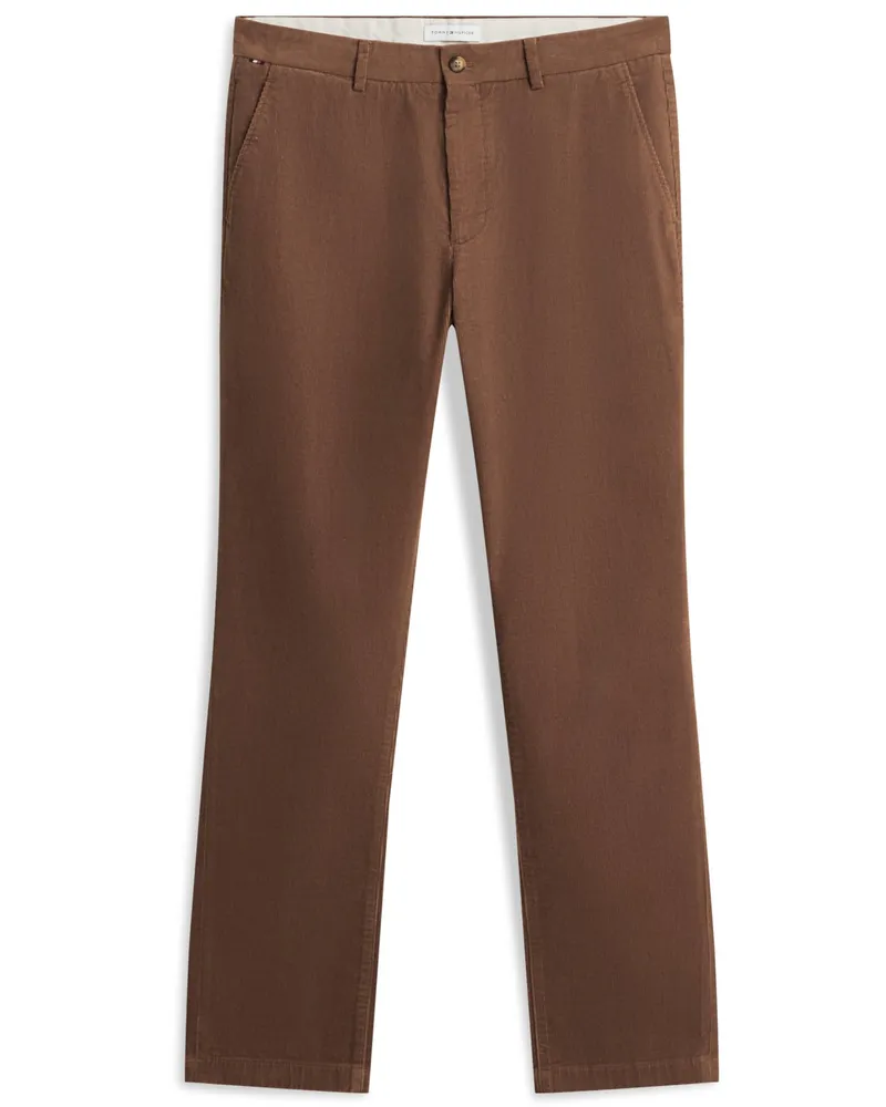Tommy Hilfiger Cordhose Denton mit Stretchanteil, Slim Straight Fit in Cognac