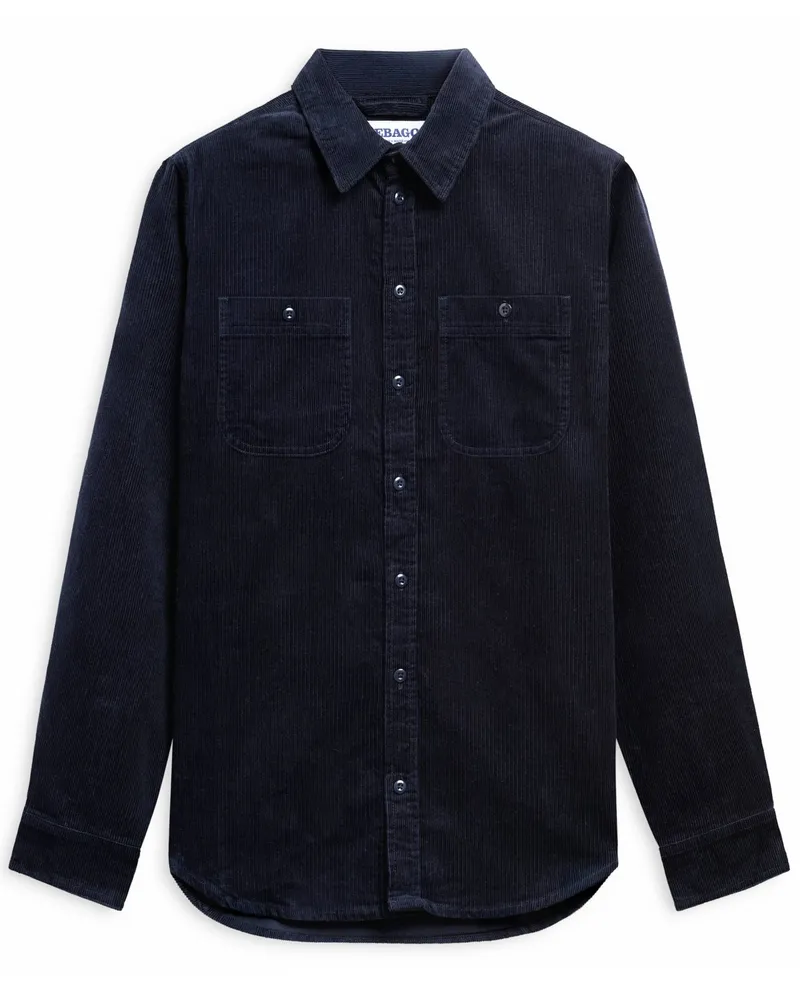 Sebago Feincord-Overshirt aus Baumwolle mit Brusttaschen in Marine