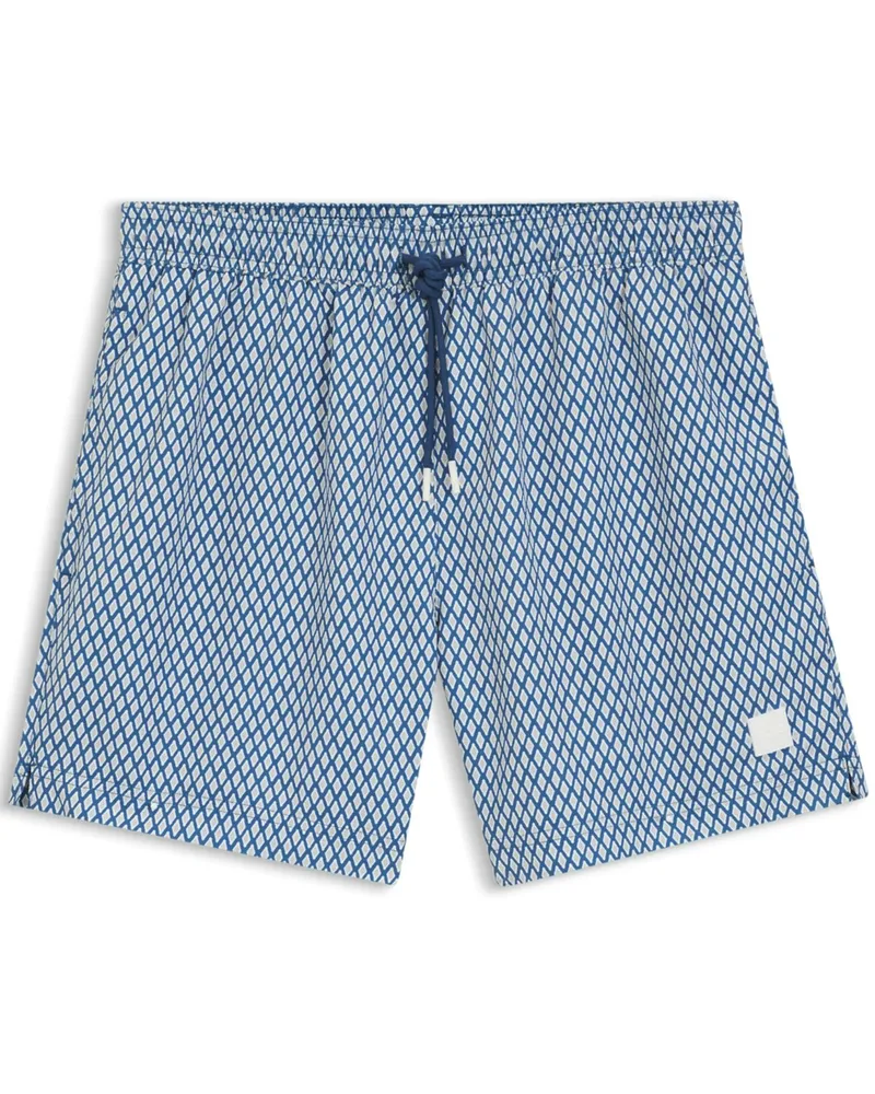HUGO BOSS Badehose mit Print in Hellblau