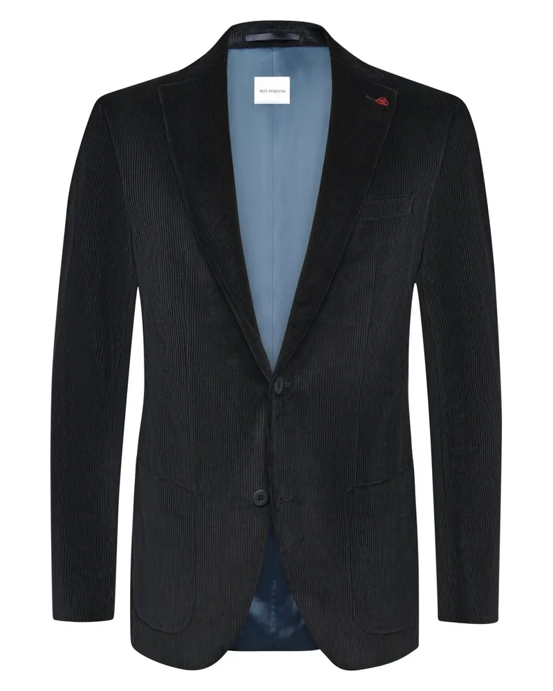 Roy Robson Anzugsakko aus Cord mit Reverskragen und Stretch, Slim Fit in Marine