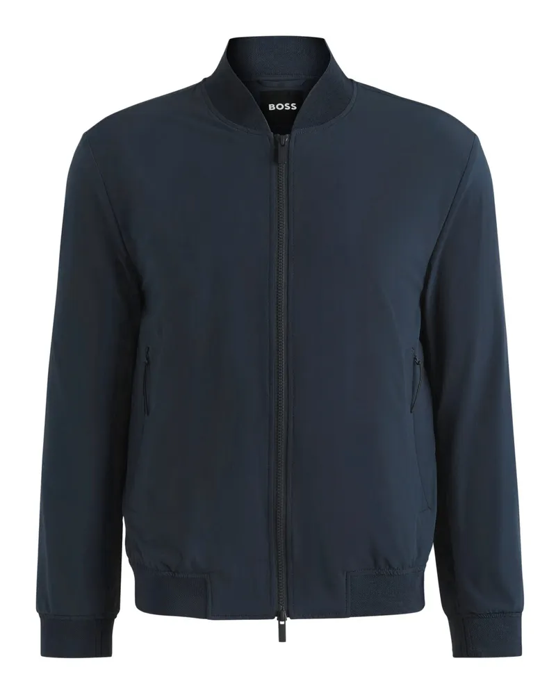 HUGO BOSS Leichter Performance 4-Way Stretch-Blouson, Slim Fit Marine