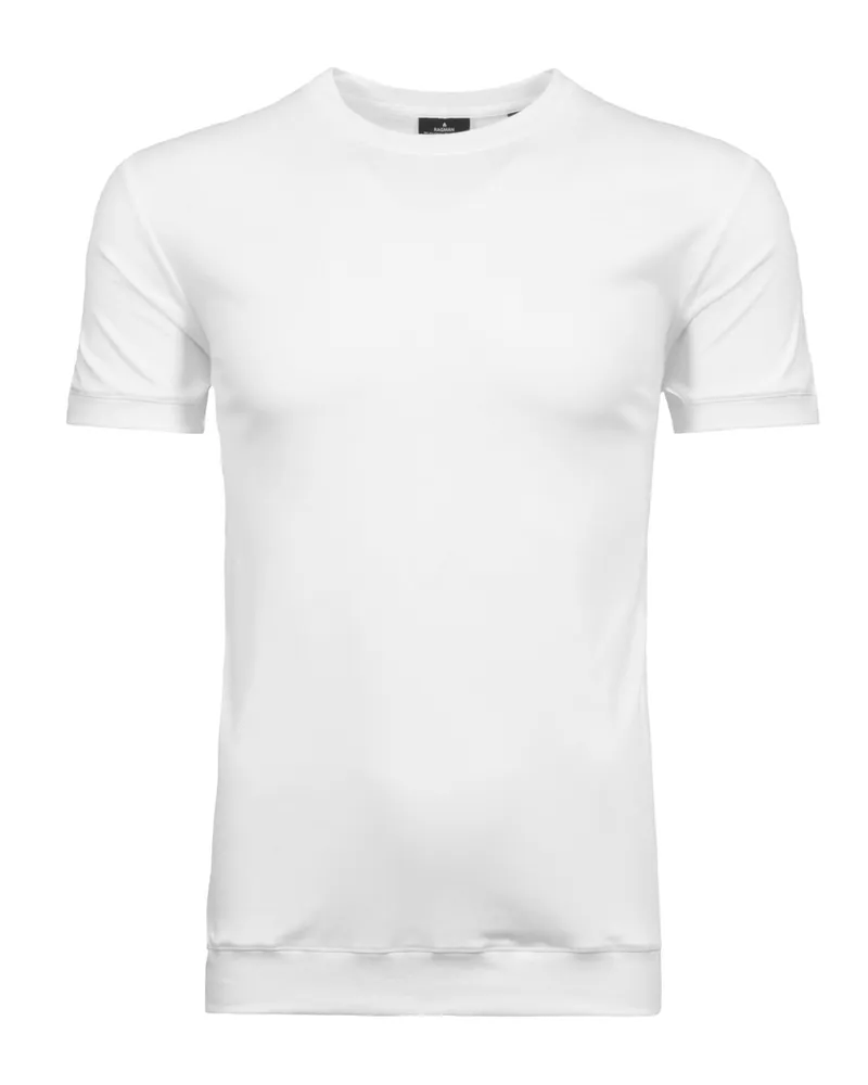 Ragman Softes und glattes T-Shirt aus Pima-Baumwolle in Weiß