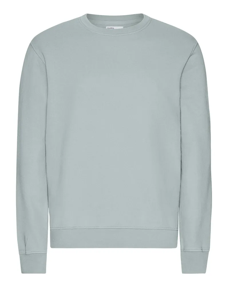 COLORFUL STANDARD Sweatshirt aus Bio-Baumwolle in Washed-Optik in Grün