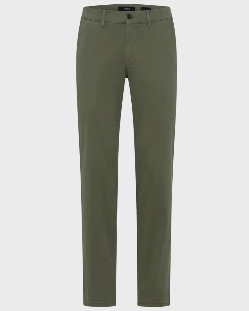 Eurex by Brax Chino Thilo mit Lyocell und Stretch, Regular Fit in Oliv