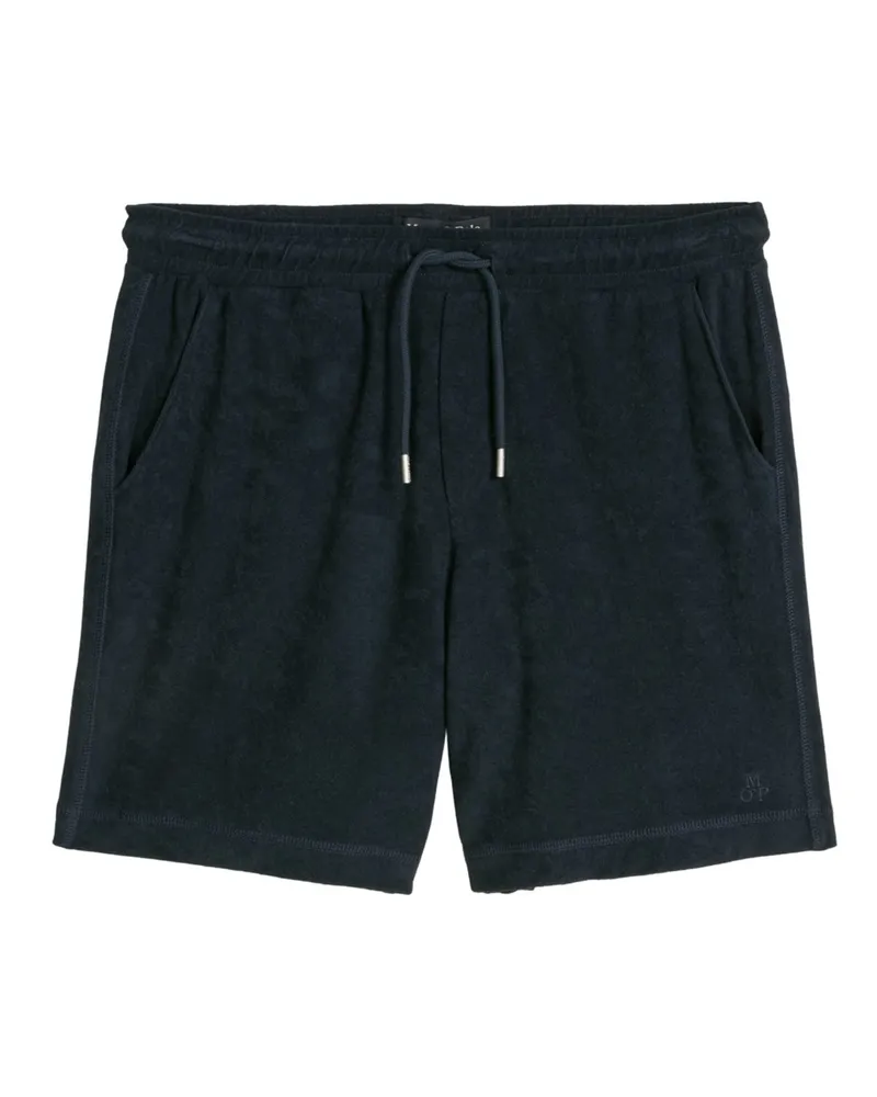Marc O'Polo Leichte Frottee-Shorts aus Baumwolle, Regular Fit in Marine