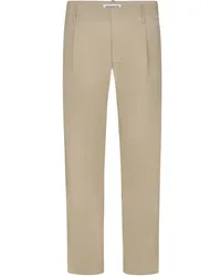 Dondup Glatte Stretch-Chino Ben mit Bundfalte Beige