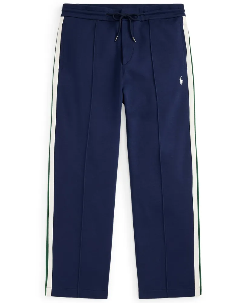 Ralph Lauren Sweatpants aus einem strukturierten Baumwoll-Mix in Marine