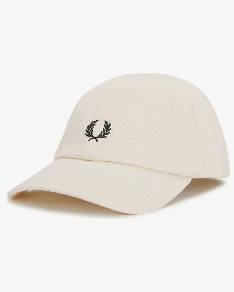 Fred Perry Cap aus einem Baumwoll-Piqué mit Logo-Stickerei in Beige