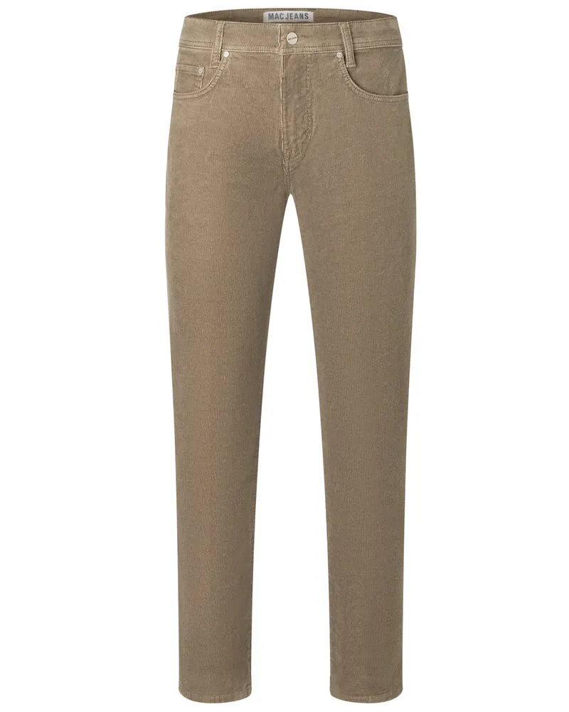 MAC Jeans 5-Pocket Cordhose Arne mit Stretchanteil, Modern Fit in Sand