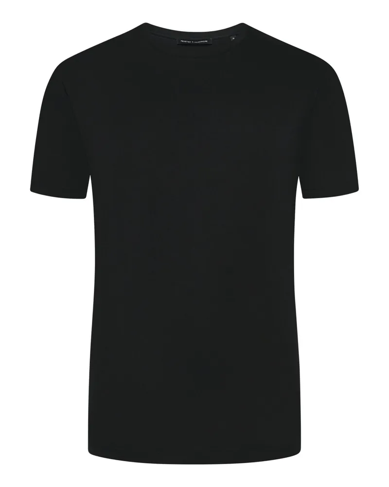 Trusted Handwork Leichtes T-Shirt aus Pima-Baumwolle in Marine