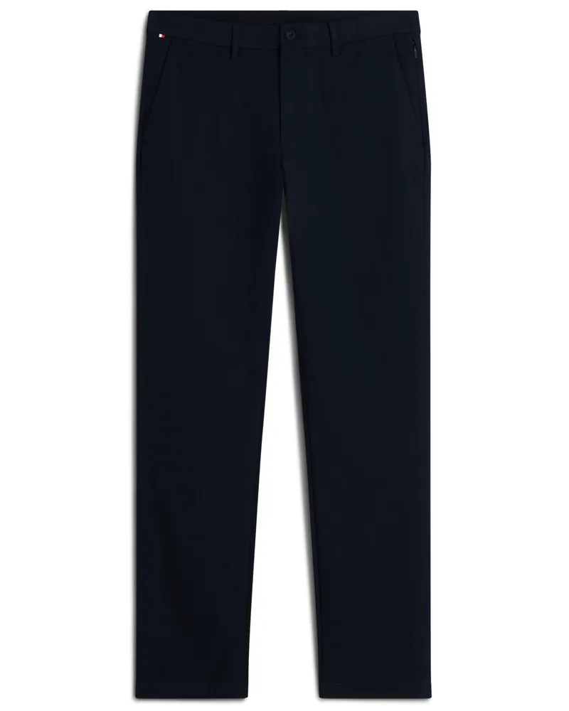 Tommy Hilfiger Glatte Performance-Chino Denton, Straight Fit in Marine