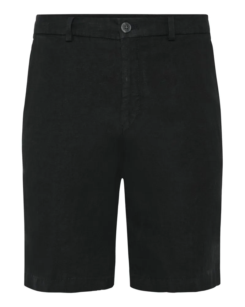 Hiltl Leichte Bermudashorts aus Leinen in Schwarz