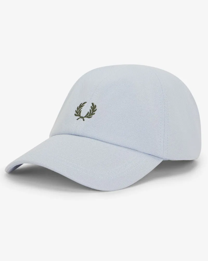 Fred Perry Cap aus einem Baumwoll-Piqué mit Logo-Stickerei in Hellblau