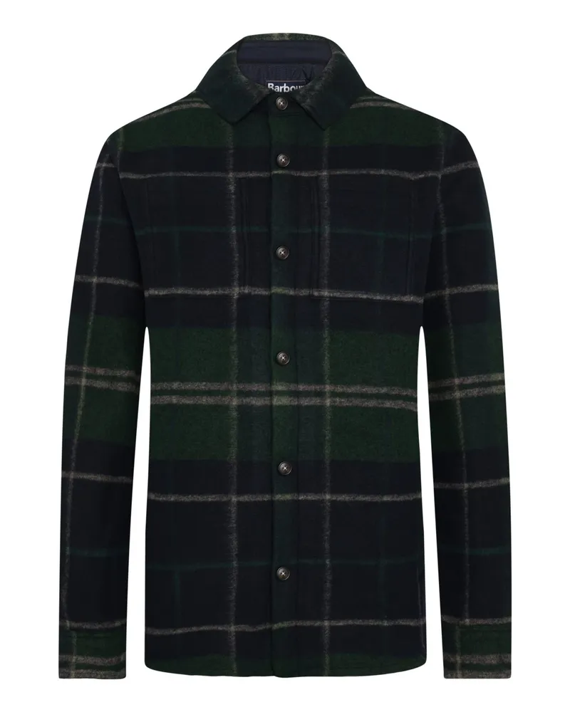 Barbour Overshirt Chapter mit Tartanmuster in Grün