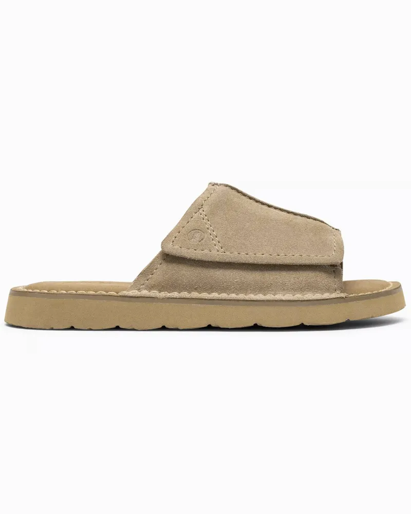 Clarks Sommerliche Sandalen Solsbury aus weichem Wildleder in Sand