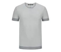 Softes Strick T-Shirt mit Ringelstreifen und Kaschmiranteil