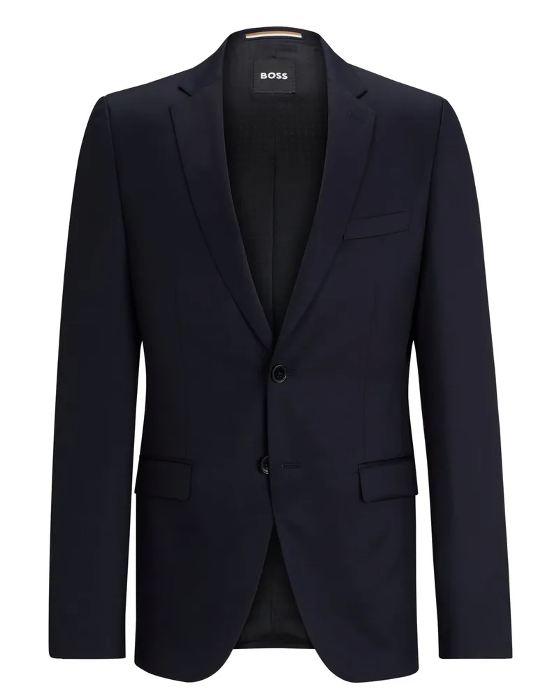 HUGO BOSS Sakko aus Schurwolle, Extra Slim Fit in Marine