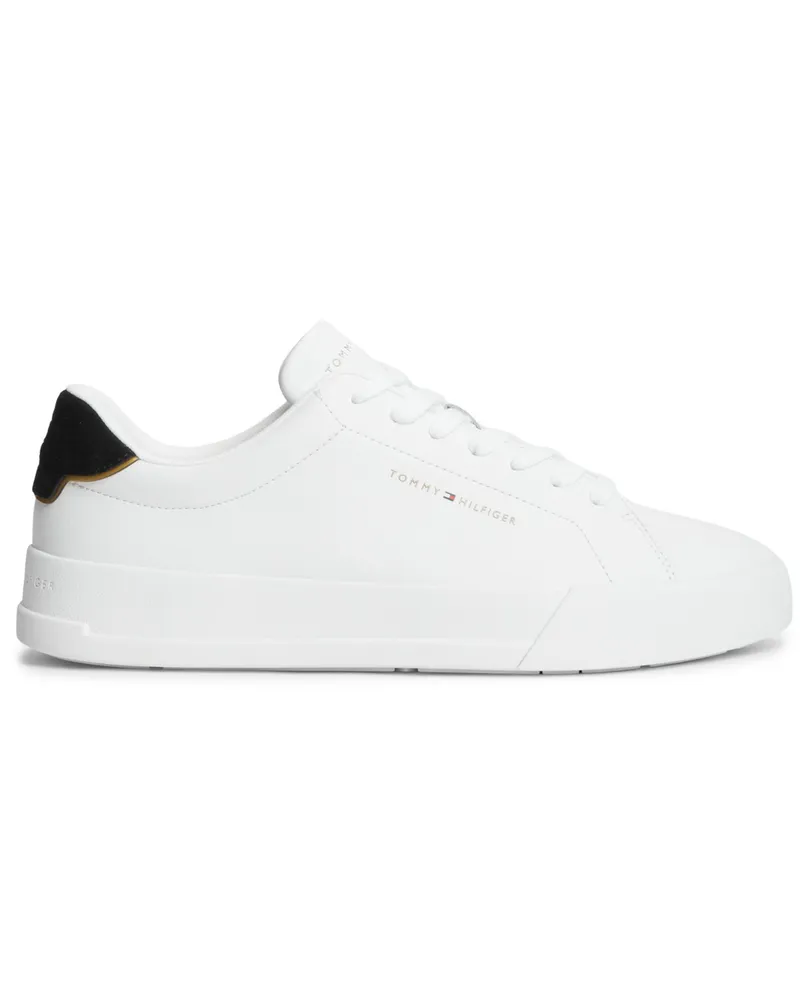 Tommy Hilfiger Low Top Allrounder-Sneaker mit Label-Schriftzug in Weiß