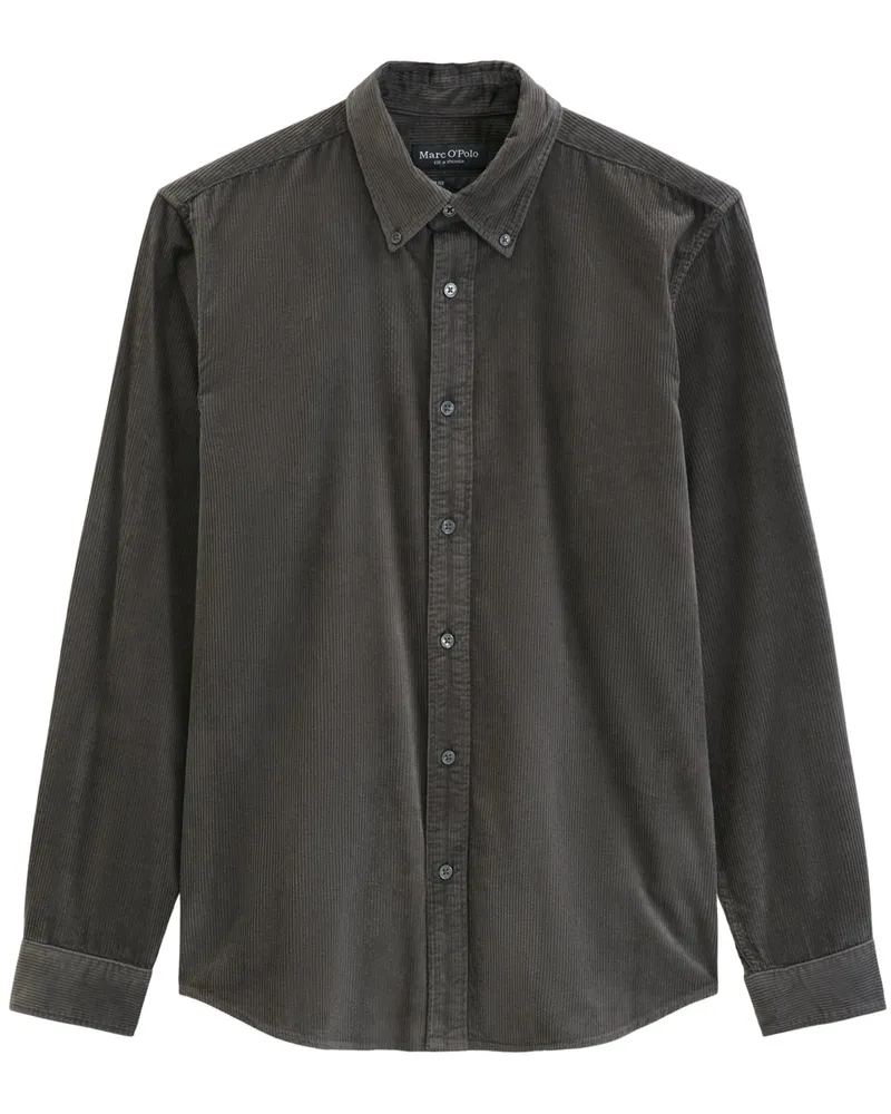 Marc O'Polo Leichtes Cordhemd aus Bio-Baumwolle, Regular Fit in Braun