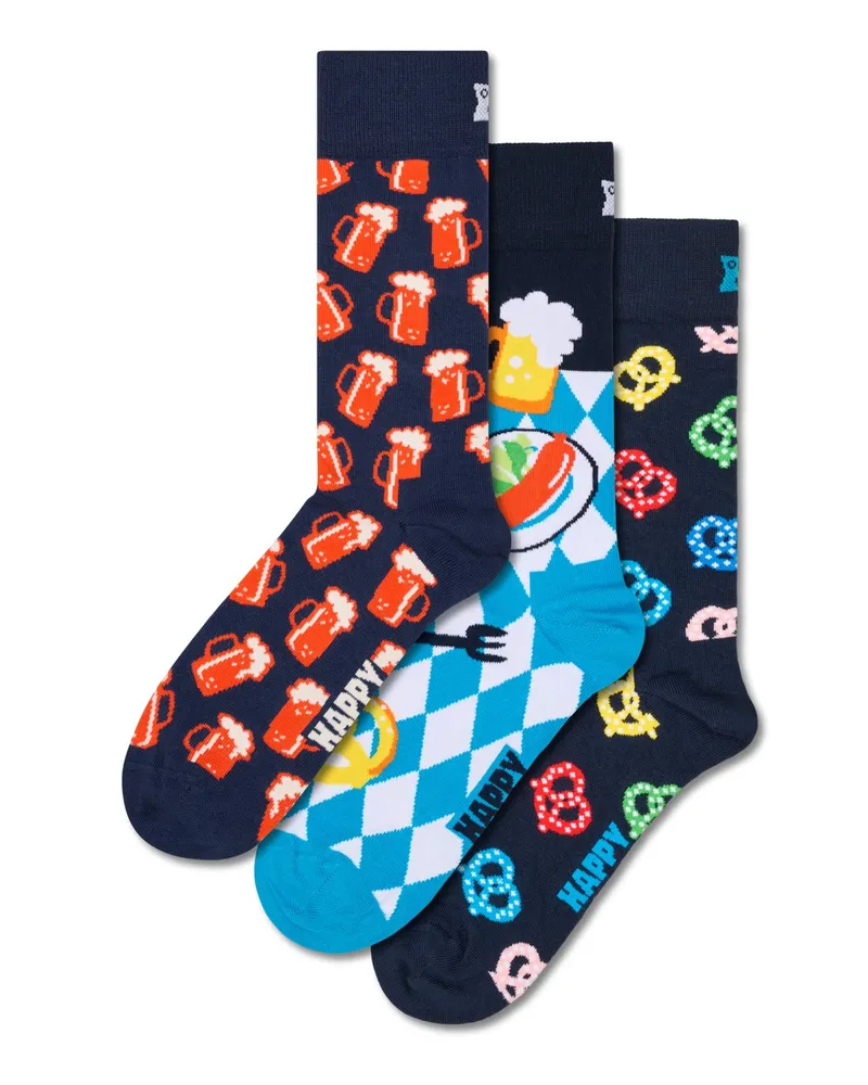 Happy Socks 3er Pack Bierglas-Socken-Geschenkset in Multicolor