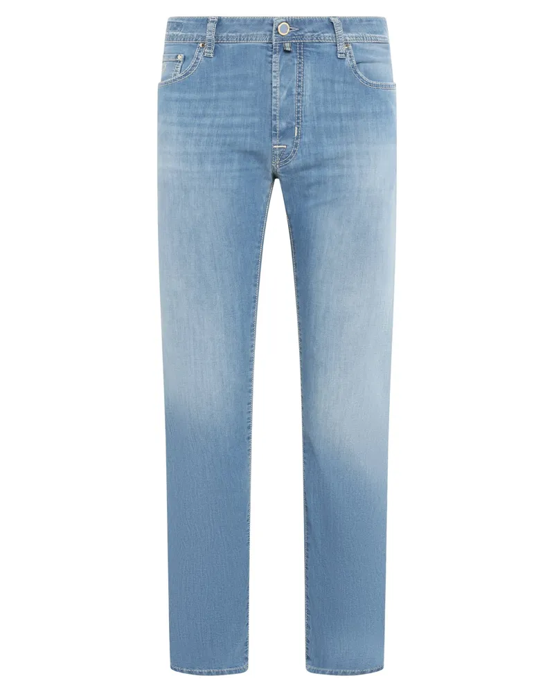 Jacob Cohën Softe Stretch-Jeans Bard mit dezenter Waschung, Slim in Hellblau