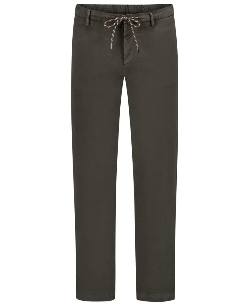 Alberto Chino mit Stretchanteil und TENCEL™, Slim Fit in Oliv