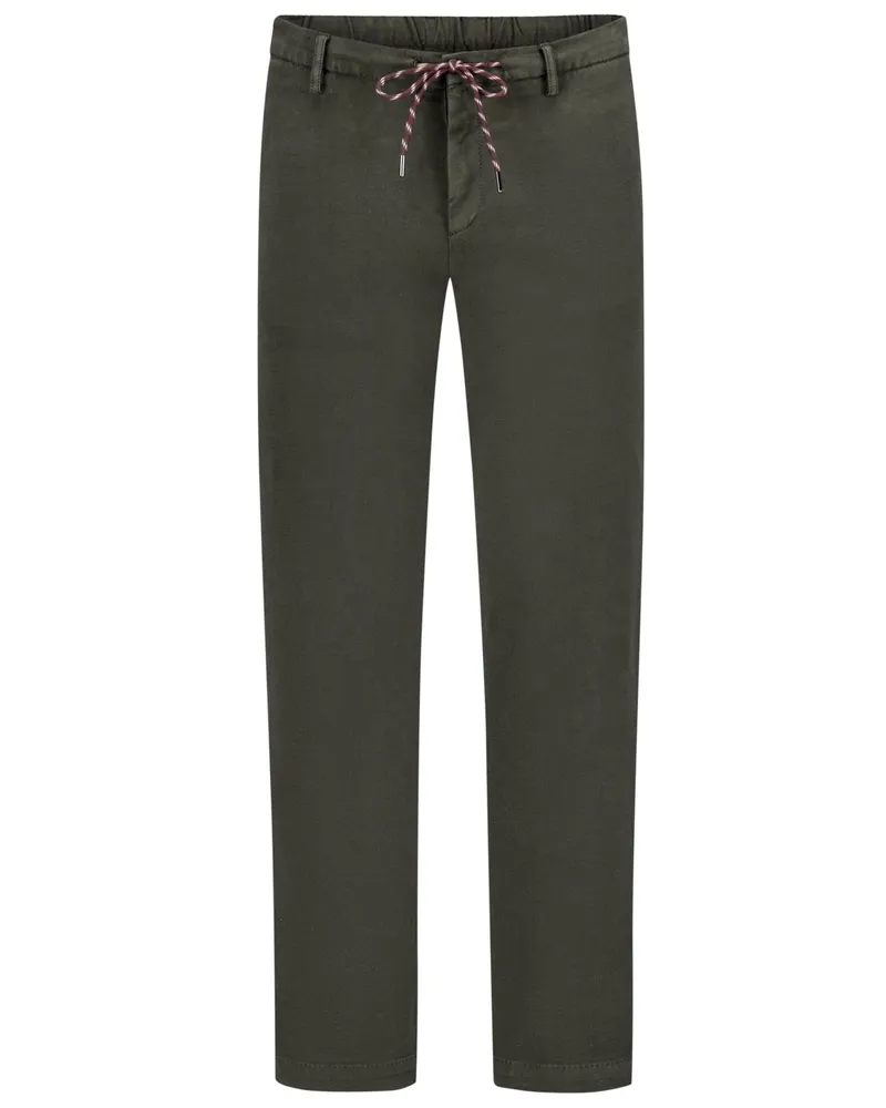 Alberto Chino mit Stretchanteil und TENCEL™, Slim Fit in Oliv