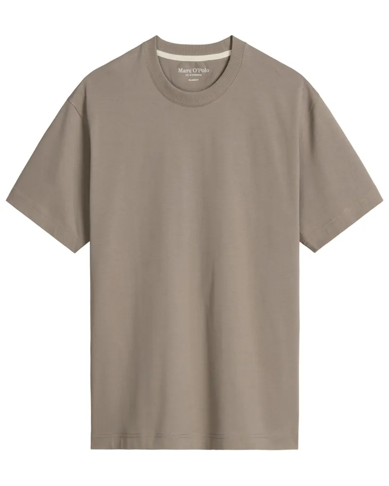 Marc O'Polo T-Shirt aus Bio-Baumwolle, Relaxed Fit in Braun