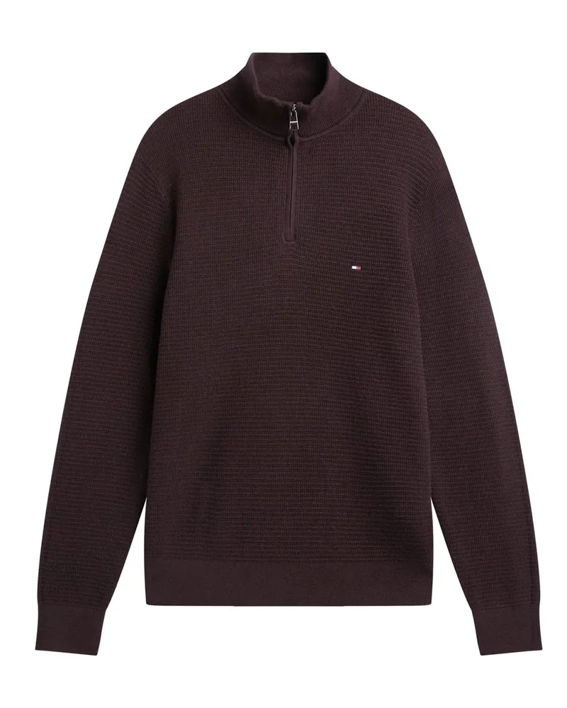 Tommy Hilfiger Strick-Troyer aus Pima Baumwolle und Kaschmir in Braun