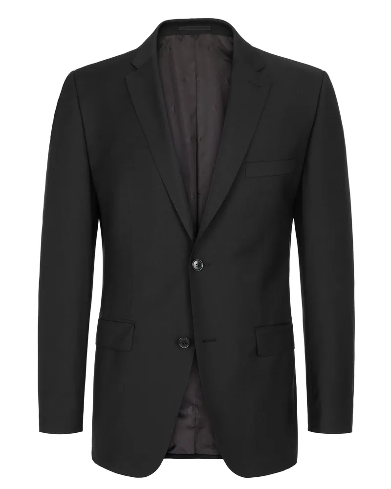 Roy Robson Sakko in Super Wollqualität, Regular Fit in Schwarz