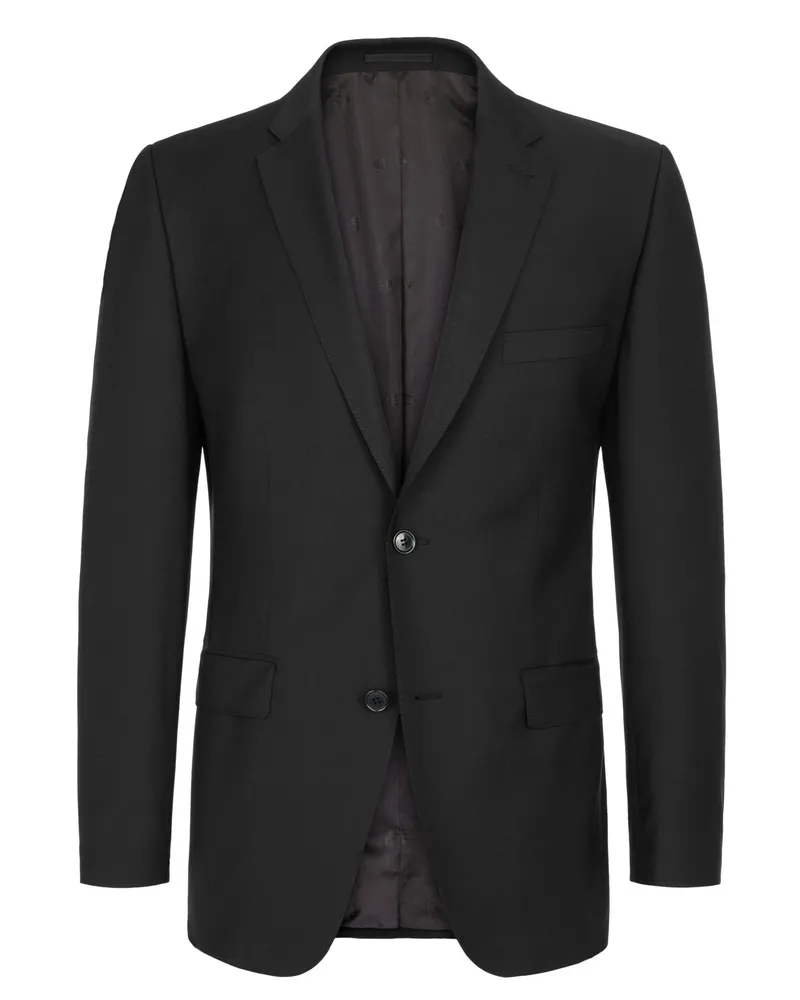Roy Robson Sakko in Super Wollqualität, Regular Fit in Schwarz