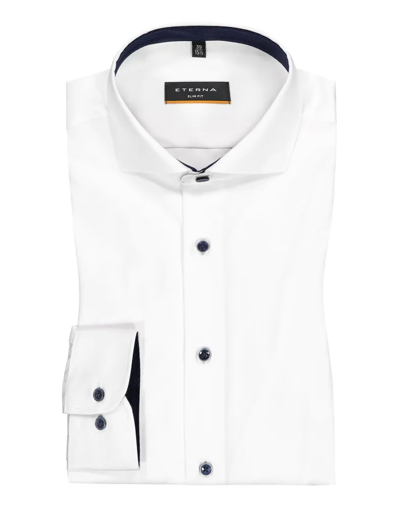 Eterna Hemd, Slim Fit in Weiß