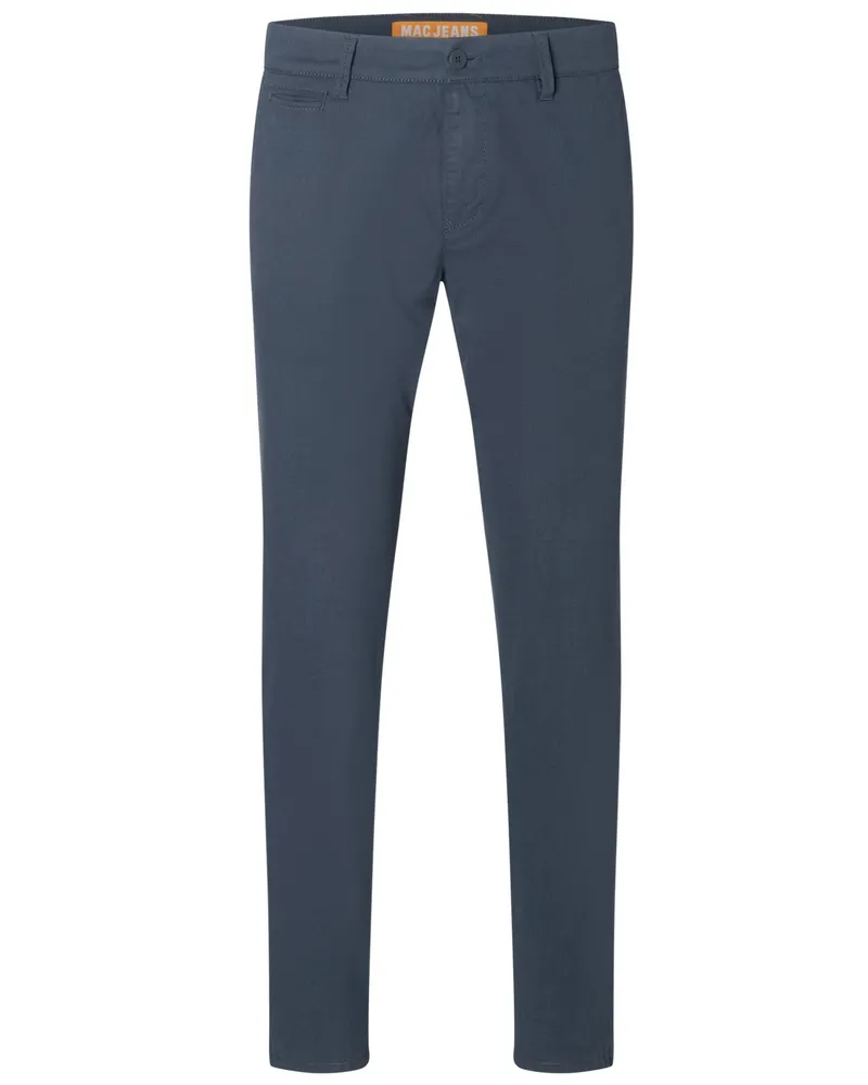 MAC Jeans Schmale Chino Lennox mit feiner Strutkur, Modern Fit in Marine