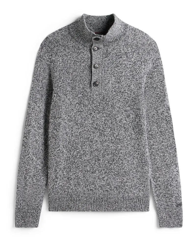 Tommy Hilfiger Softer Troyer aus einem Wollmix in Anthrazit