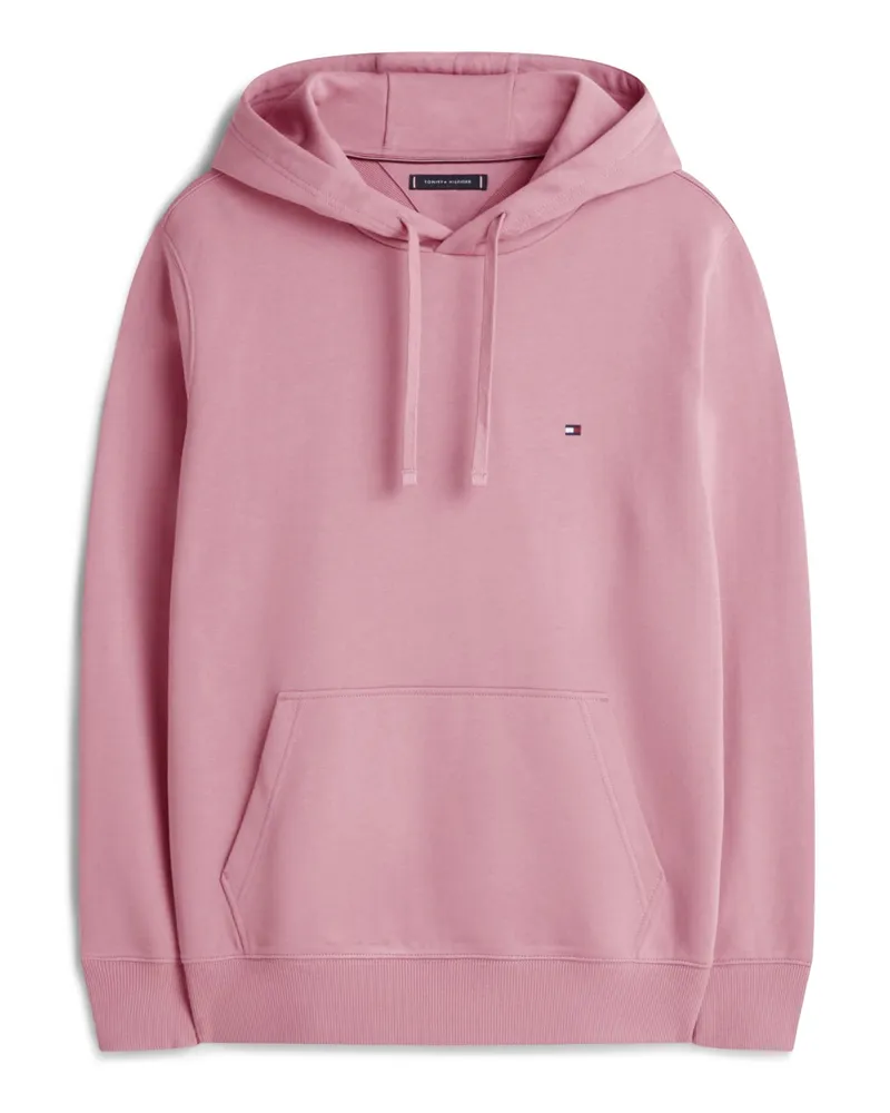 Tommy Hilfiger Hoodie aus Baumwolle mit Logo-Stickerei in Hellrot