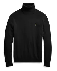 Ralph Lauren Rollkragenpullover aus Schurwolle Schwarz