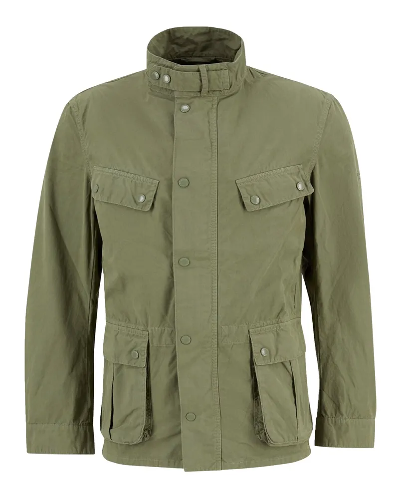 Barbour Garment Dyed Freizeitjacke Duke in Grün