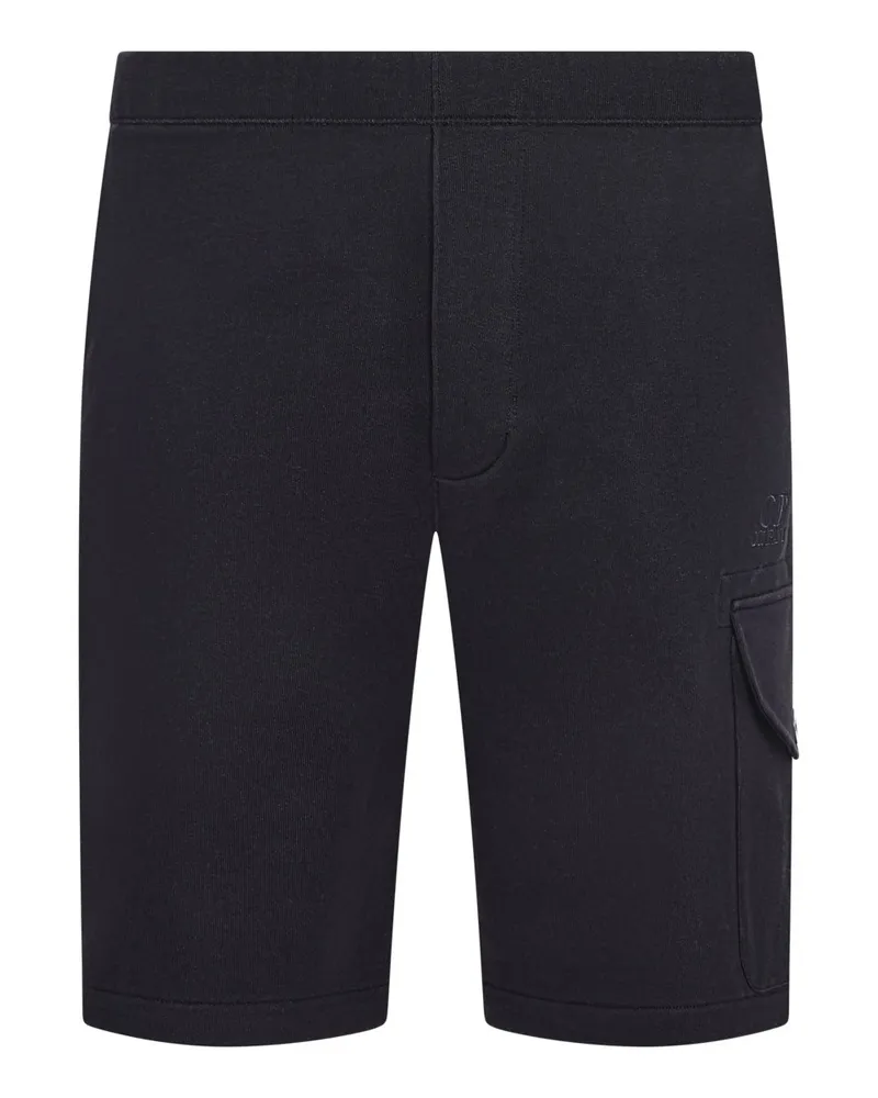 C.P. Company Softe Bermudashorts mit einer Cargotasche in Marine