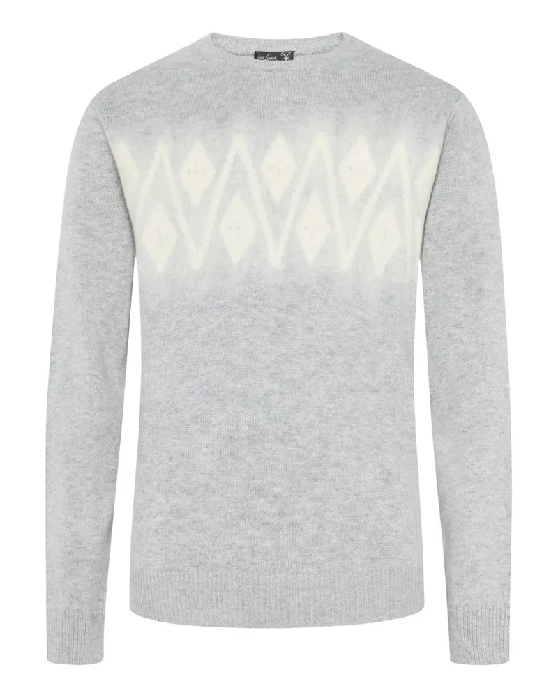van Laack weicher Pullover aus Kaschmir-Mix in Hellgrau
