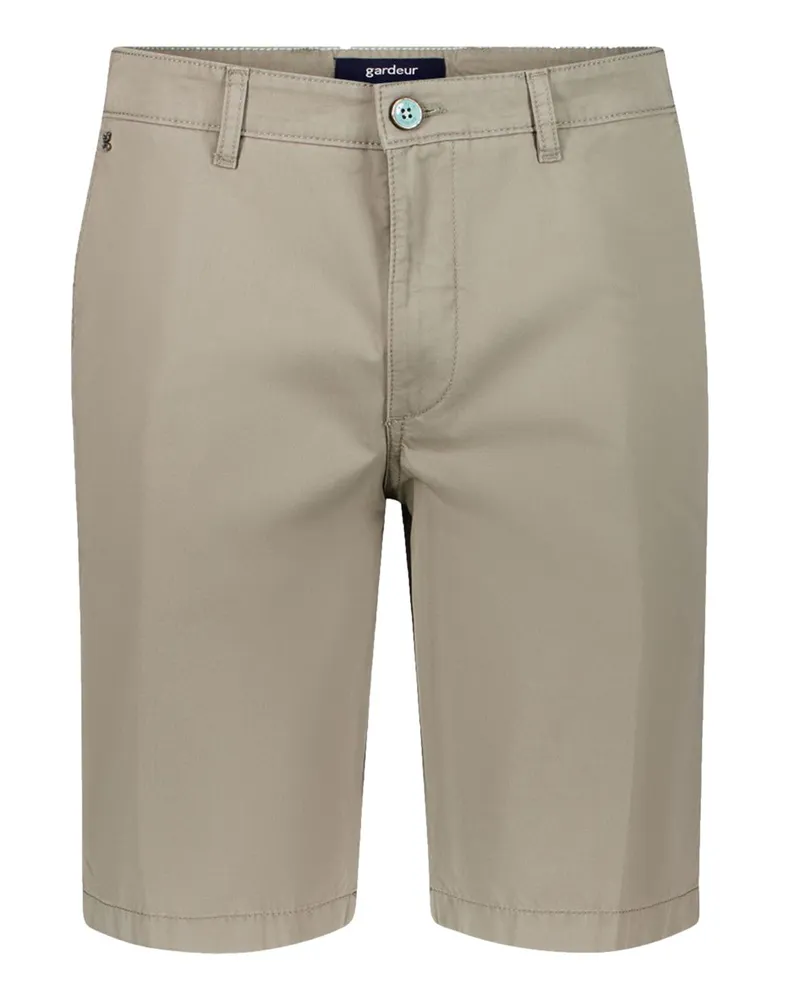 Atelier GARDEUR Glatte Chino-Shorts Jasper aus Baumwolle, Modern Fit in Hellbraun